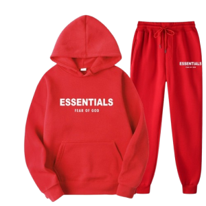 Red Essentials TrackSuit