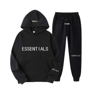 Black Essentials Tracksuit